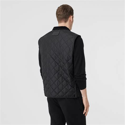 Quilted Thermoregulated Gilet in Black 